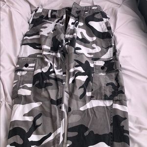 Camo cargo pants